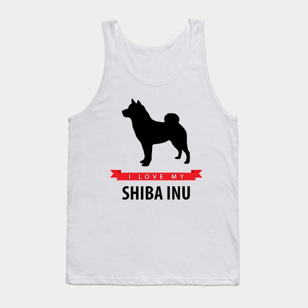 I Love My Shiba Inu Tank Top by millersye